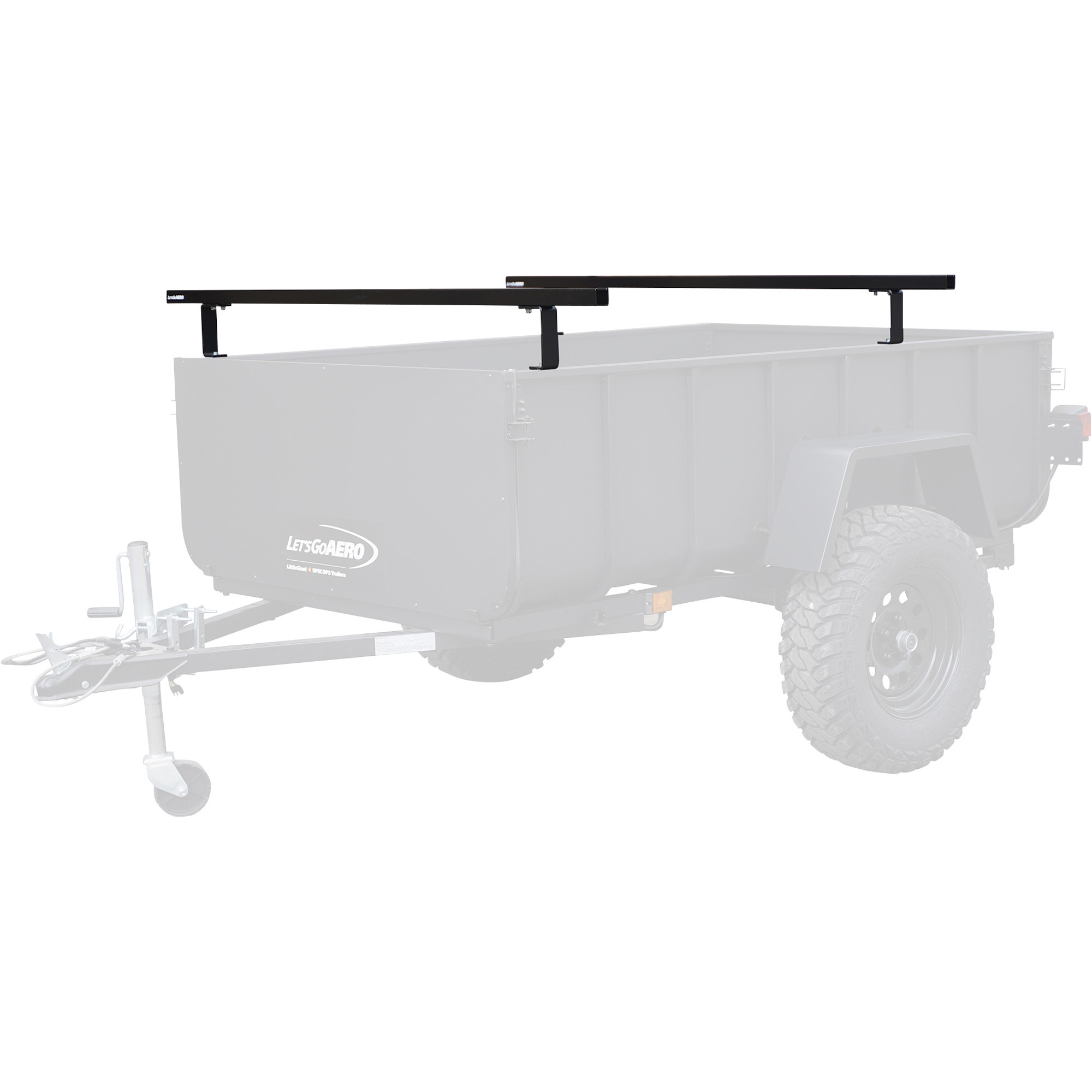 Let's Go Aero Heavy-Duty Trailer Utility Base Rack, For LittleGiant and SpecOps Trailers, Model# T02127